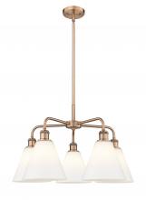 Innovations Lighting 516-5CR-AC-GBC-81 - Berkshire - 5 Light - 26 inch - Antique Copper - Chandelier