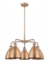 Innovations Lighting 516-5CR-AC-MBD-75-AC - Bristol - 5 Light - 26 inch - Antique Copper - Chandelier