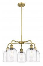 Innovations Lighting 516-5CR-BB-G558-6CL - Bella - 5 Light - 24 inch - Brushed Brass - Chandelier