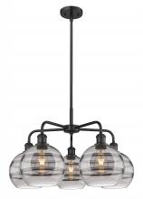 Innovations Lighting 516-5CR-BK-G556-8SM - Rochester - 5 Light - 26 inch - Matte Black - Chandelier