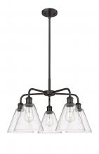 Innovations Lighting 516-5CR-OB-GBC-84 - Berkshire - 5 Light - 26 inch - Oil Rubbed Bronze - Chandelier