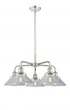 Innovations Lighting 516-5CR-PN-G132 - Orwell - 5 Light - 26 inch - Polished Nickel - Chandelier