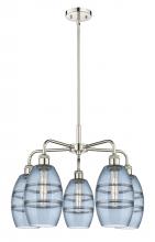 Innovations Lighting 516-5CR-PN-G557-6BL - Vaz - 5 Light - 24 inch - Polished Nickel - Chandelier