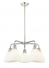 Innovations Lighting 516-5CR-PN-GBD-751 - Bristol - 5 Light - 26 inch - Polished Nickel - Chandelier