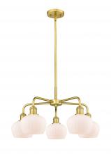 Innovations Lighting 516-5CR-SG-G91 - Fenton - 5 Light - 25 inch - Satin Gold - Chandelier