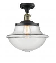 Innovations Lighting 517-1CH-BAB-G542 - Oxford - 1 Light - 12 inch - Black Antique Brass - Semi-Flush Mount