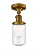 Innovations Lighting 517-1CH-BB-G314-LED - Dover - 1 Light - 5 inch - Brushed Brass - Semi-Flush Mount