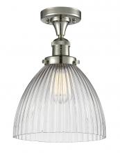 Innovations Lighting 517-1CH-PN-G222 - Seneca Falls - 1 Light - 10 inch - Polished Nickel - Semi-Flush Mount