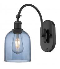  518-1W-BK-G558-6BL - Bella - 1 Light - 6 inch - Matte Black - Sconce