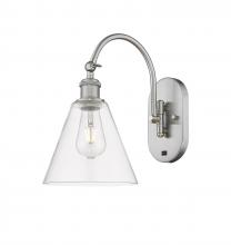 Innovations Lighting 518-1W-SN-GBC-82-LED - Berkshire - 1 Light - 8 inch - Brushed Satin Nickel - Sconce