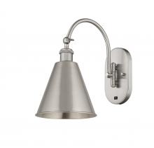  518-1W-SN-MBC-8-SN - Berkshire - 1 Light - 8 inch - Brushed Satin Nickel - Sconce