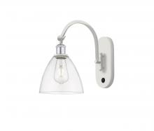 Innovations Lighting 518-1W-WPC-GBD-752-LED - Bristol - 1 Light - 8 inch - White Polished Chrome - Sconce