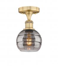 Innovations Lighting 616-1F-BB-G556-6SM - Rochester - 1 Light - 6 inch - Brushed Brass - Semi-Flush Mount