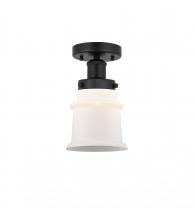 Innovations Lighting 616-1F-BK-G181S - Canton - 1 Light - 5 inch - Matte Black - Semi-Flush Mount