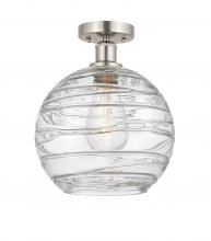 Innovations Lighting 616-1F-SN-G1213-10 - Athens Deco Swirl - 1 Light - 10 inch - Brushed Satin Nickel - Semi-Flush Mount