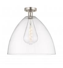 Innovations Lighting 616-1F-SN-GBD-162 - Bristol - 1 Light - 16 inch - Brushed Satin Nickel - Semi-Flush Mount