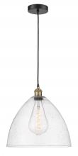  616-1P-BAB-GBD-164 - Bristol - 1 Light - 16 inch - Black Antique Brass - Cord hung - Pendant