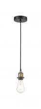  616-1P-BAB - Edison - 1 Light - 2 inch - Black Antique Brass - Cord hung - Mini Pendant