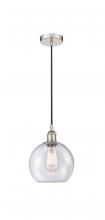 Innovations Lighting 616-1P-PN-G124-8 - Athens - 1 Light - 8 inch - Polished Nickel - Cord hung - Mini Pendant