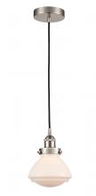 Innovations Lighting 616-1PH-SN-G321-LED - Olean - 1 Light - 7 inch - Brushed Satin Nickel - Cord hung - Mini Pendant