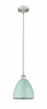  616-1S-SN-MBD-9-SF - Plymouth - 1 Light - 9 inch - Brushed Satin Nickel - Cord hung - Mini Pendant