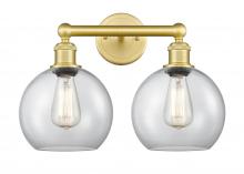 Innovations Lighting 616-2W-SG-G122-8 - Athens - 2 Light - 17 inch - Satin Gold - Bath Vanity Light