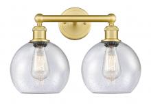 Innovations Lighting 616-2W-SG-G124-8 - Athens - 2 Light - 17 inch - Satin Gold - Bath Vanity Light