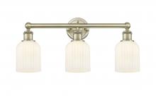  616-3W-AB-G559-5GWH - Bridal Veil - 3 Light - 23 inch - Antique Brass - Bath Vanity Light