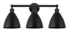  616-3W-BK-MBD-75-BK - Bristol - 3 Light - 26 inch - Matte Black - Bath Vanity Light