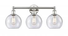 Innovations Lighting 616-3W-PN-G124-8 - Athens - 3 Light - 26 inch - Polished Nickel - Bath Vanity Light