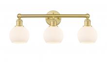 Innovations Lighting 616-3W-SG-G121-6 - Athens - 3 Light - 24 inch - Satin Gold - Bath Vanity Light