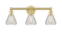  616-3W-SG-G275 - Conesus - 3 Light - 24 inch - Satin Gold - Bath Vanity Light