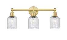  616-3W-SG-G559-5SDY - Bridal Veil - 3 Light - 23 inch - Satin Gold - Bath Vanity Light