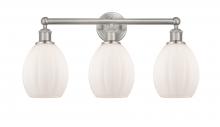  616-3W-SN-G81 - Eaton - 3 Light - 24 inch - Brushed Satin Nickel - Bath Vanity Light