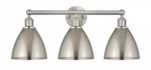  616-3W-SN-MBD-75-SN - Bristol - 3 Light - 26 inch - Brushed Satin Nickel - Bath Vanity Light