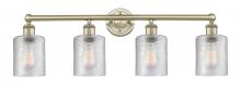  616-4W-AB-G112 - Cobbleskill - 4 Light - 32 inch - Antique Brass - Bath Vanity Light