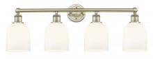  616-4W-AB-G558-6GWH - Bella - 4 Light - 33 inch - Antique Brass - Bath Vanity Light