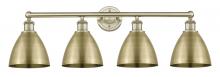  616-4W-AB-MBD-75-AB - Bristol - 4 Light - 35 inch - Antique Brass - Bath Vanity Light