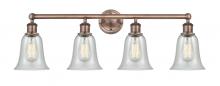 Innovations Lighting 616-4W-AC-G2812 - Hanover - 4 Light - 33 inch - Antique Copper - Bath Vanity Light