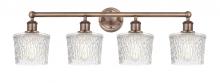  616-4W-AC-G402 - Niagara - 4 Light - 34 inch - Antique Copper - Bath Vanity Light