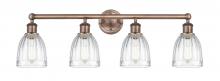  616-4W-AC-G442 - Brookfield - 4 Light - 33 inch - Antique Copper - Bath Vanity Light