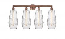 Innovations Lighting 616-4W-AC-G684-7 - Windham - 4 Light - 34 inch - Antique Copper - Bath Vanity Light