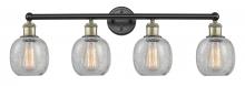  616-4W-BAB-G105 - Belfast - 4 Light - 33 inch - Black Antique Brass - Bath Vanity Light