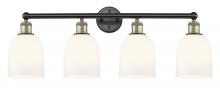  616-4W-BAB-G558-6GWH - Bella - 4 Light - 33 inch - Black Antique Brass - Bath Vanity Light