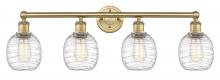  616-4W-BB-G1013 - Belfast - 4 Light - 33 inch - Brushed Brass - Bath Vanity Light