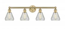 Innovations Lighting 616-4W-BB-G275 - Conesus - 4 Light - 33 inch - Brushed Brass - Bath Vanity Light