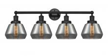  616-4W-BK-G173 - Fulton - 4 Light - 34 inch - Matte Black - Bath Vanity Light