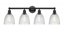 Innovations Lighting 616-4W-BK-G382 - Castile - 4 Light - 33 inch - Matte Black - Bath Vanity Light