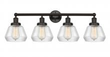  616-4W-OB-G172 - Fulton - 4 Light - 34 inch - Oil Rubbed Bronze - Bath Vanity Light