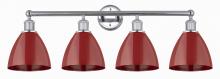 Innovations Lighting 616-4W-PC-MBD-75-RD - Plymouth - 4 Light - 35 inch - Polished Chrome - Bath Vanity Light